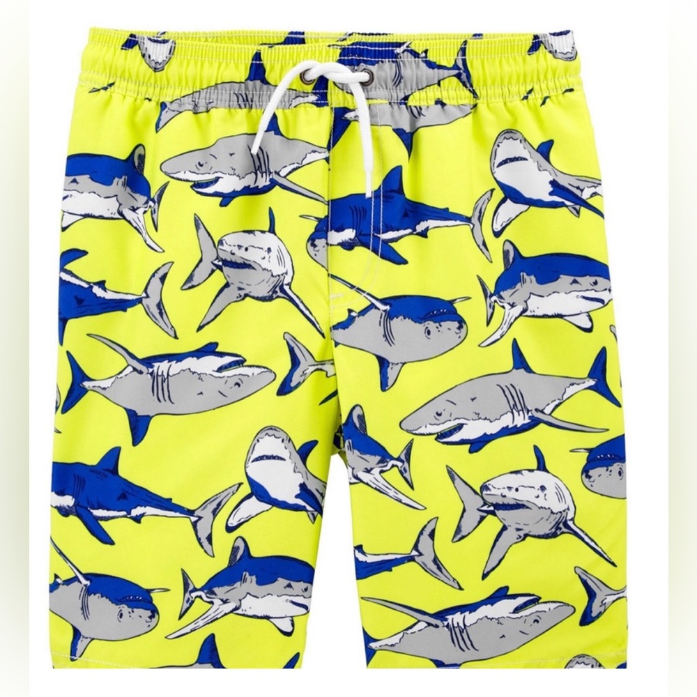 Little Boys Shark Swim Trunk